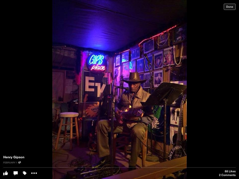 Henry Gipson, owner of blues juke joint Gip’s PlaceFacebook